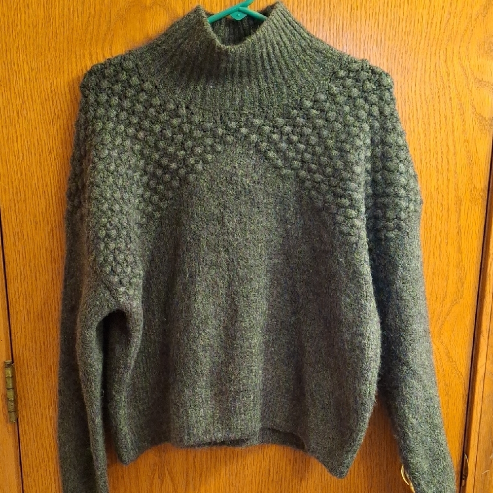 Free People Women's Gray Knit Sweater